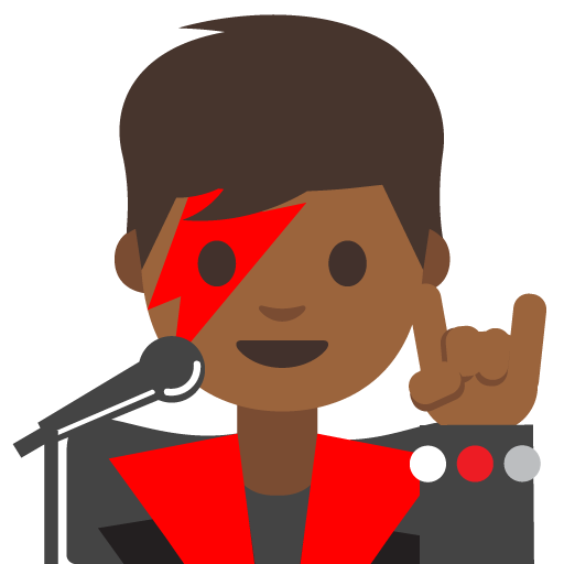 Man Singer: Medium-Dark Skin Tone, the previous design