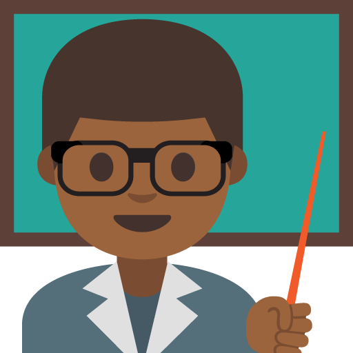 Man Teacher: Medium-Dark Skin Tone, the previous design