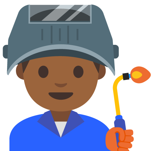Man Factory Worker: Medium-Dark Skin Tone, the previous design