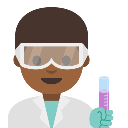 Man Scientist: Medium-Dark Skin Tone, the previous design