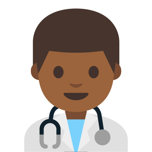 Man Health Worker: Medium-Dark Skin Tone, the previous design
