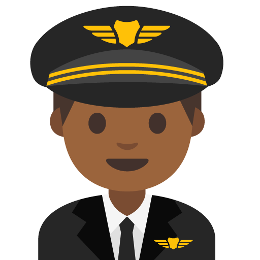 Man Pilot: Medium-Dark Skin Tone, the previous design