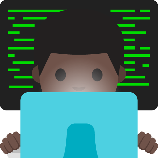Man Technologist: Dark Skin Tone, the previous design