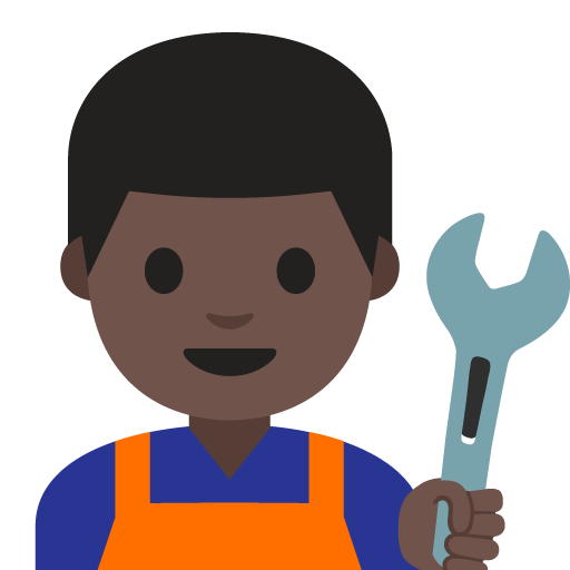 Man Mechanic: Dark Skin Tone, the previous design