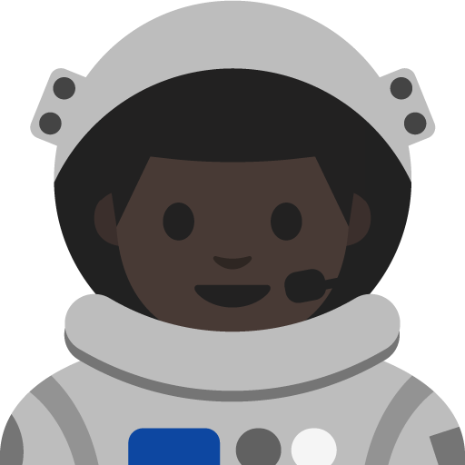 Man Astronaut: Dark Skin Tone, the previous design