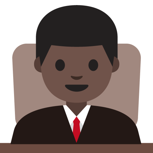 Man Judge: Dark Skin Tone, the previous design