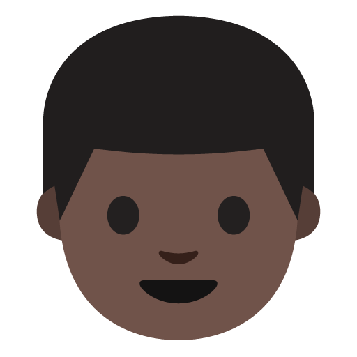 Man: Dark Skin Tone, the previous design
