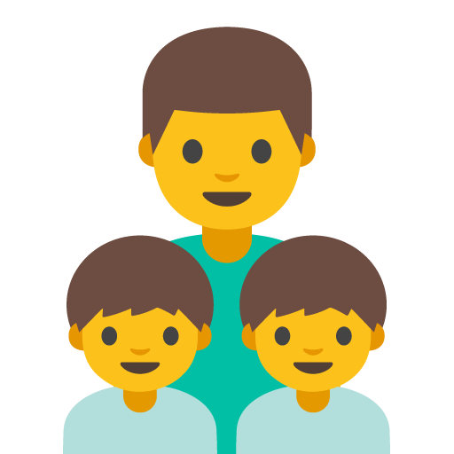 Family: Man, Boy, Boy, the previous design