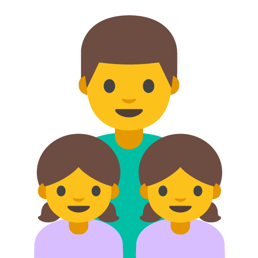 Family: Man, Girl, Girl, the previous design