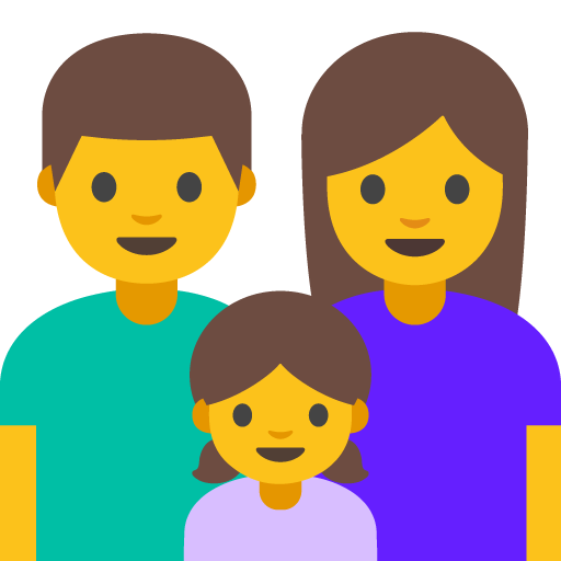 Family: Man, Woman, Girl, the previous design