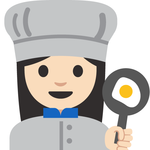Woman Cook: Light Skin Tone, the previous design