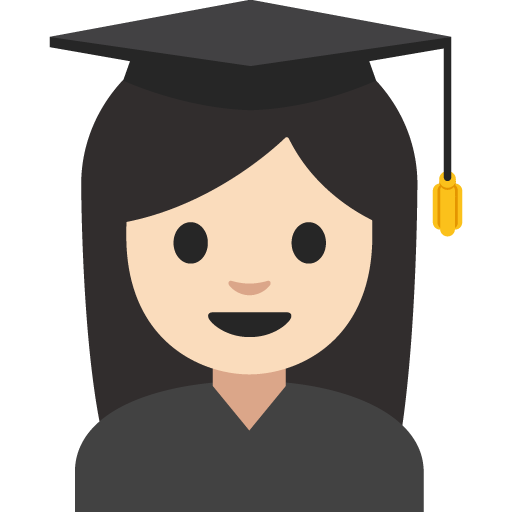 Woman Student: Light Skin Tone, the previous design
