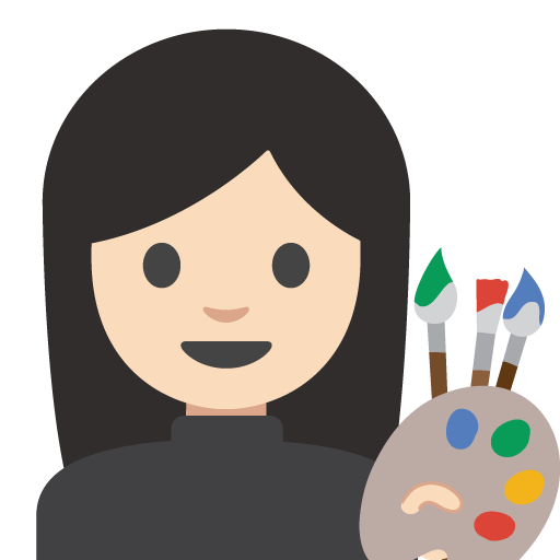 Woman Artist: Light Skin Tone, the previous design