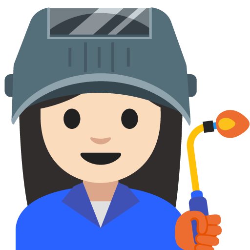 Woman Factory Worker: Light Skin Tone, the previous design