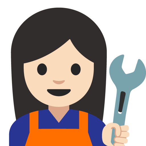 Woman Mechanic: Light Skin Tone, the previous design