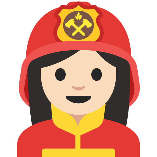Woman Firefighter: Light Skin Tone, the previous design