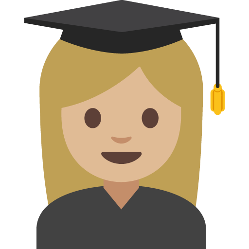 Woman Student: Medium-Light Skin Tone, the previous design
