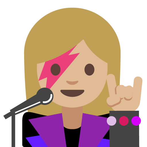 Woman Singer: Medium-Light Skin Tone, the previous design