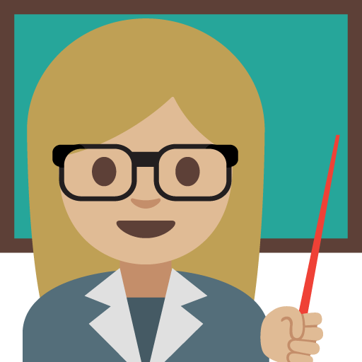 Woman Teacher: Medium-Light Skin Tone, the previous design