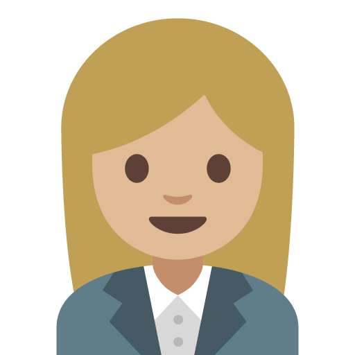 Woman Office Worker: Medium-Light Skin Tone, the previous design
