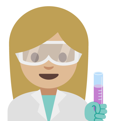 Woman Scientist: Medium-Light Skin Tone, the previous design