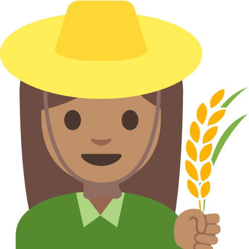 Woman Farmer: Medium Skin Tone, the previous design