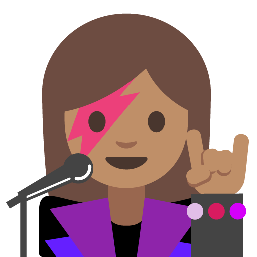 Woman Singer: Medium Skin Tone, the previous design