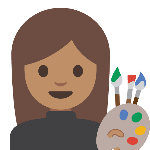 Woman Artist: Medium Skin Tone, the previous design