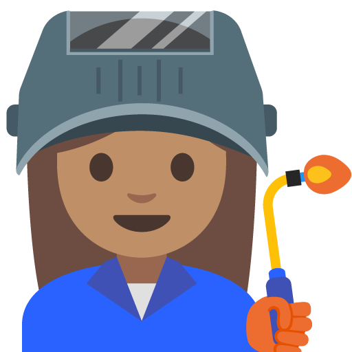 Woman Factory Worker: Medium Skin Tone, the previous design
