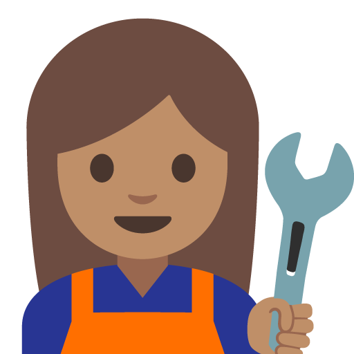 Woman Mechanic: Medium Skin Tone, the previous design