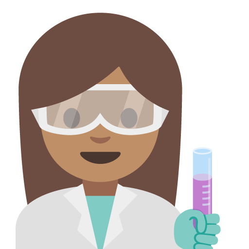 Woman Scientist: Medium Skin Tone, the previous design