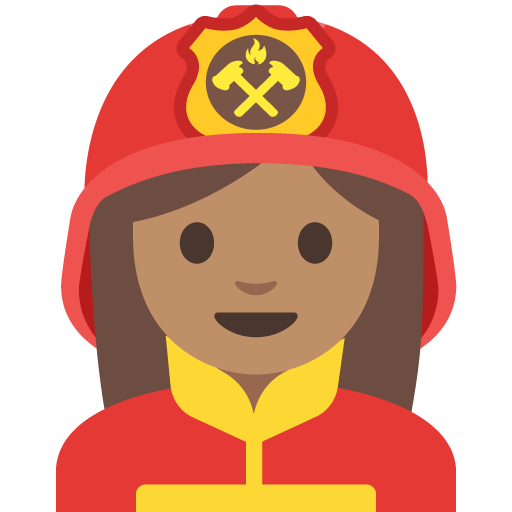 Woman Firefighter: Medium Skin Tone, the previous design
