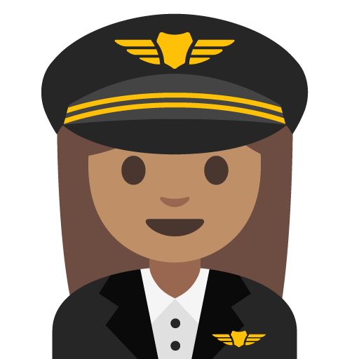 Woman Pilot: Medium Skin Tone, the previous design