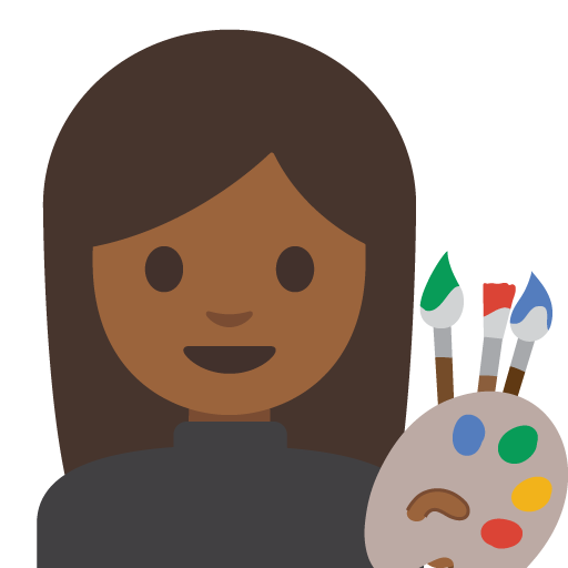 Woman Artist: Medium-Dark Skin Tone, the previous design