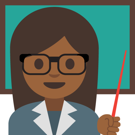 Woman Teacher: Medium-Dark Skin Tone, the previous design