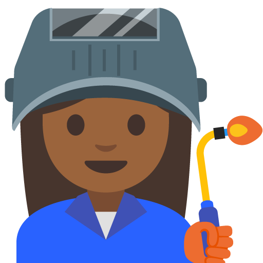 Woman Factory Worker: Medium-Dark Skin Tone, the previous design