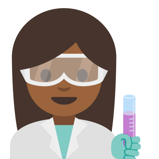 Woman Scientist: Medium-Dark Skin Tone, the previous design