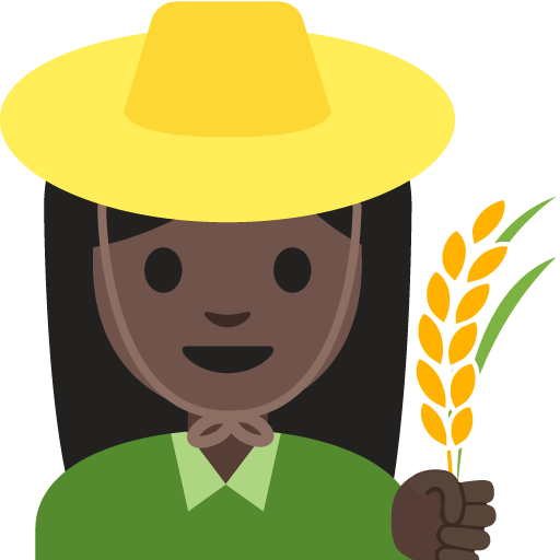 Woman Farmer: Dark Skin Tone, the previous design