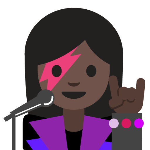 Woman Singer: Dark Skin Tone, the previous design