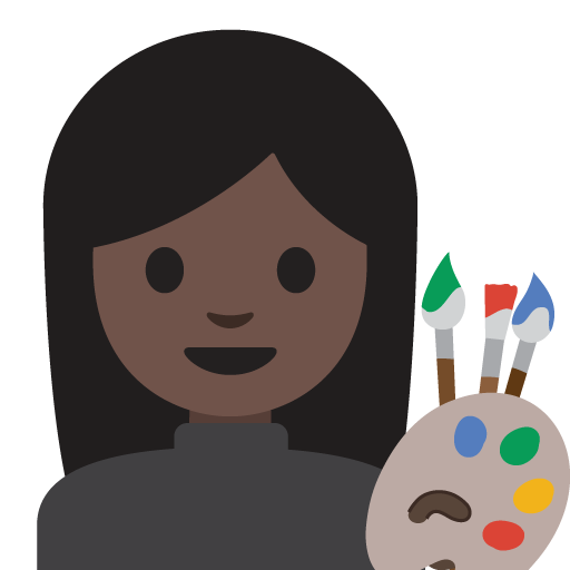 Woman Artist: Dark Skin Tone, the previous design
