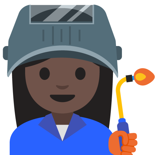 Woman Factory Worker: Dark Skin Tone, the previous design