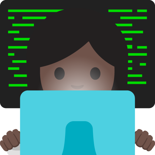 Woman Technologist: Dark Skin Tone, the previous design