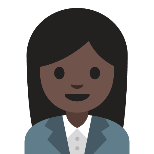 Woman Office Worker: Dark Skin Tone, the previous design