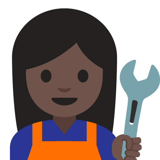 Woman Mechanic: Dark Skin Tone, the previous design
