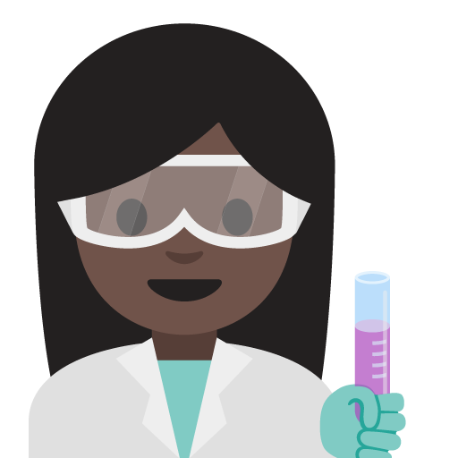 Woman Scientist: Dark Skin Tone, the previous design