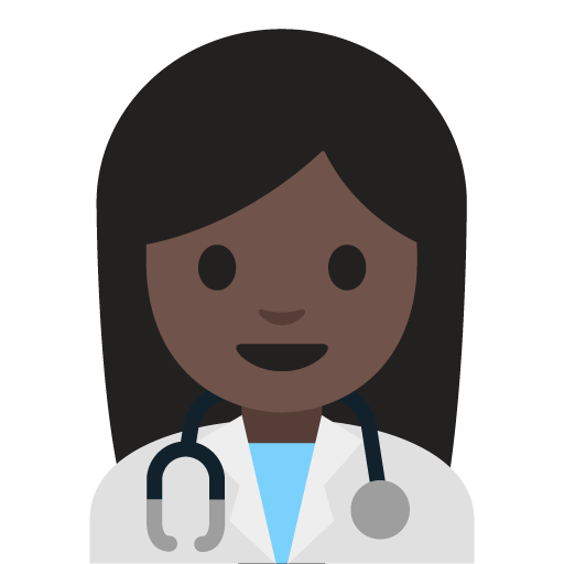 Woman Health Worker: Dark Skin Tone, the previous design