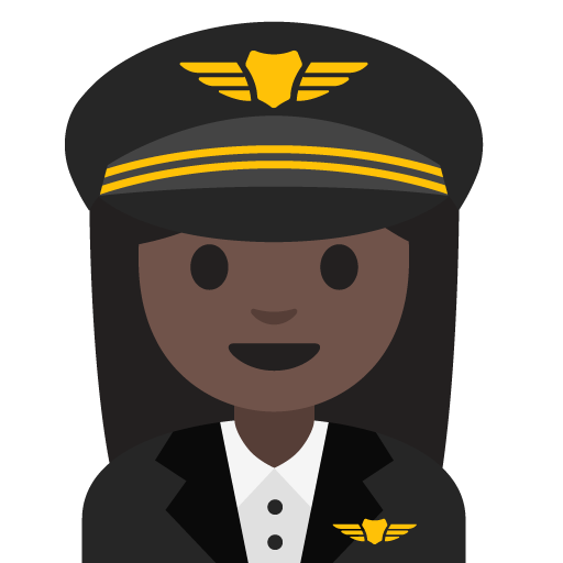 Woman Pilot: Dark Skin Tone, the previous design