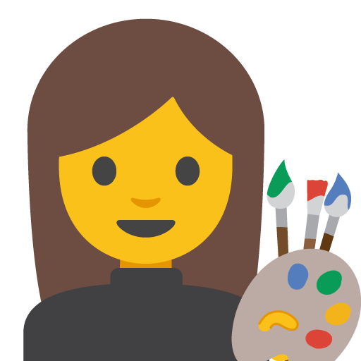 Woman Artist, the previous design