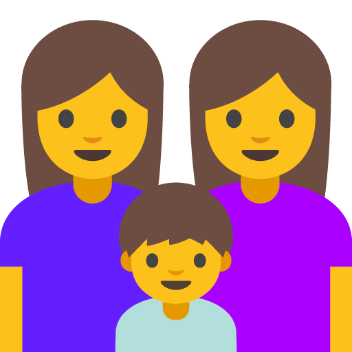 Family: Woman, Woman, Boy, the previous design