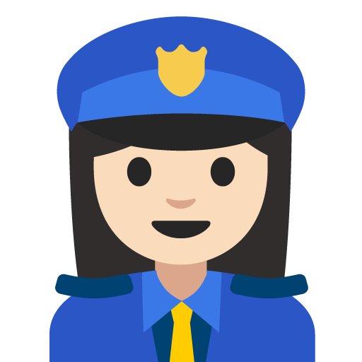 Woman Police Officer: Light Skin Tone, the previous design